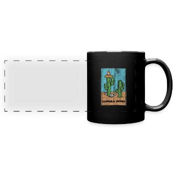 Mexico Country South America - Full Colour Panoramic Mug - black - Front