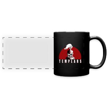 Kreuzritter Ritter Christ Christentum Kreuzzug - Panorama-Tasse farbig - Schwarz - Vorne