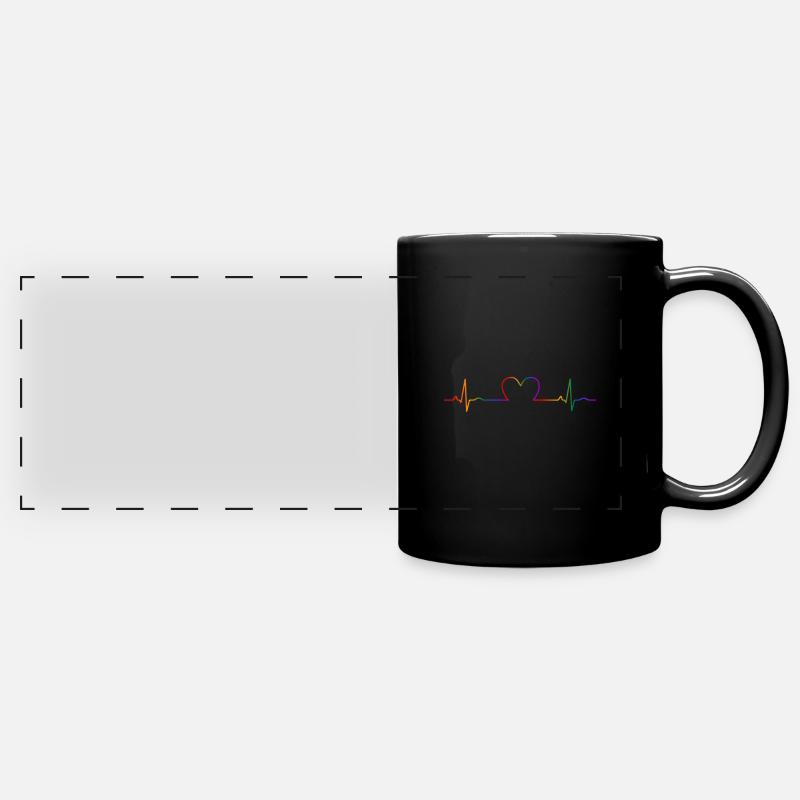 Gay Pride Gift - Full Colour Panoramic Mug - black