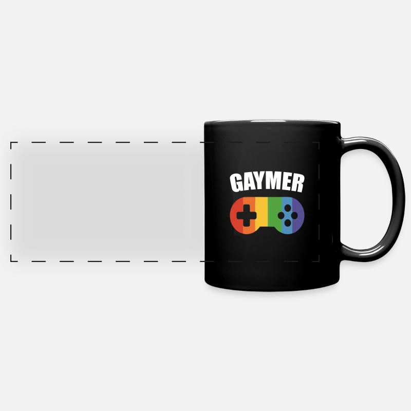 Cadeau Gay Pride - Mug panoramique uni - noir