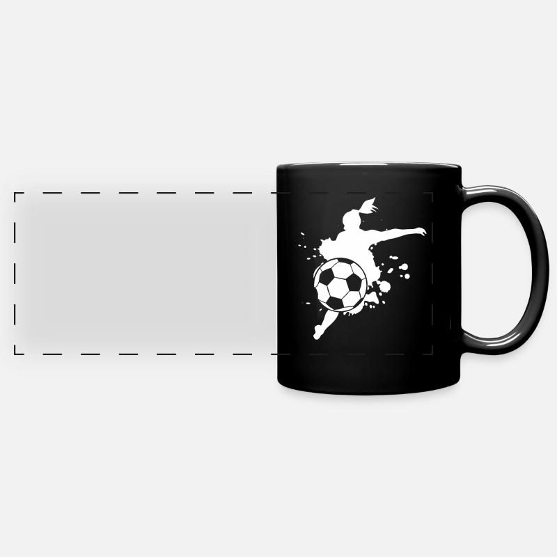 women's soccer - Full Colour Panoramic Mug - black