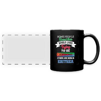 Born in Eritrea - Full Colour Panoramic Mug - black - Front