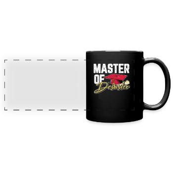 Master of Desaster Abschluss Absolvent Geschenk - Panorama-Tasse farbig - Schwarz - Vorne