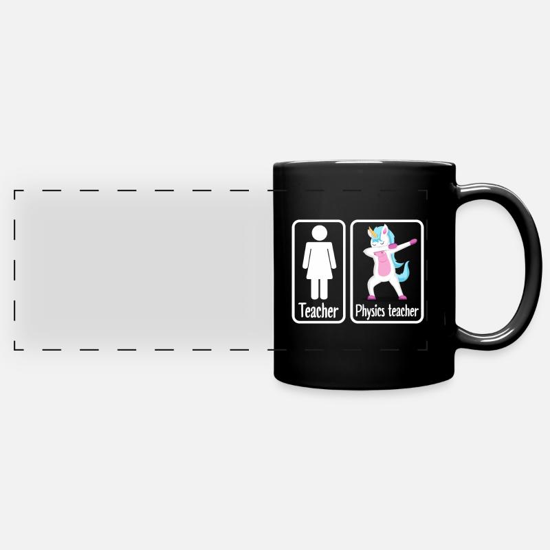 Physiklehrerin Physikerin - Panorama-Tasse farbig - Schwarz