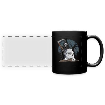 Skeleton - Full Colour Panoramic Mug - black - Front