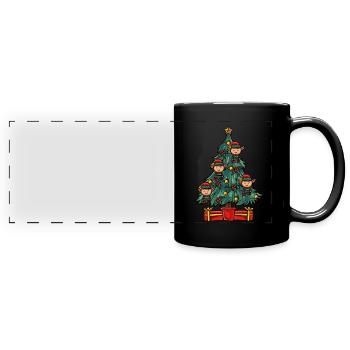 Christmas Tree Christmas Tree - Full Colour Panoramic Mug - black - Front