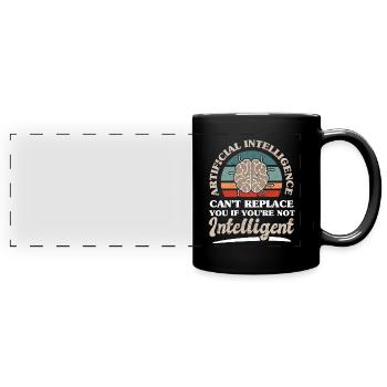 AI Technologie Informatik Software Ingenieur - Panorama-Tasse farbig - Schwarz - Vorne