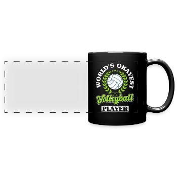Volleyball Players Coaching Team - Full Colour Panoramic Mug - black - Front
