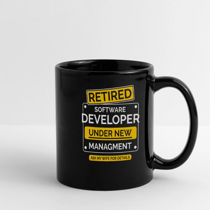 Software Developer Retirement Full Colour Panoramic Mug