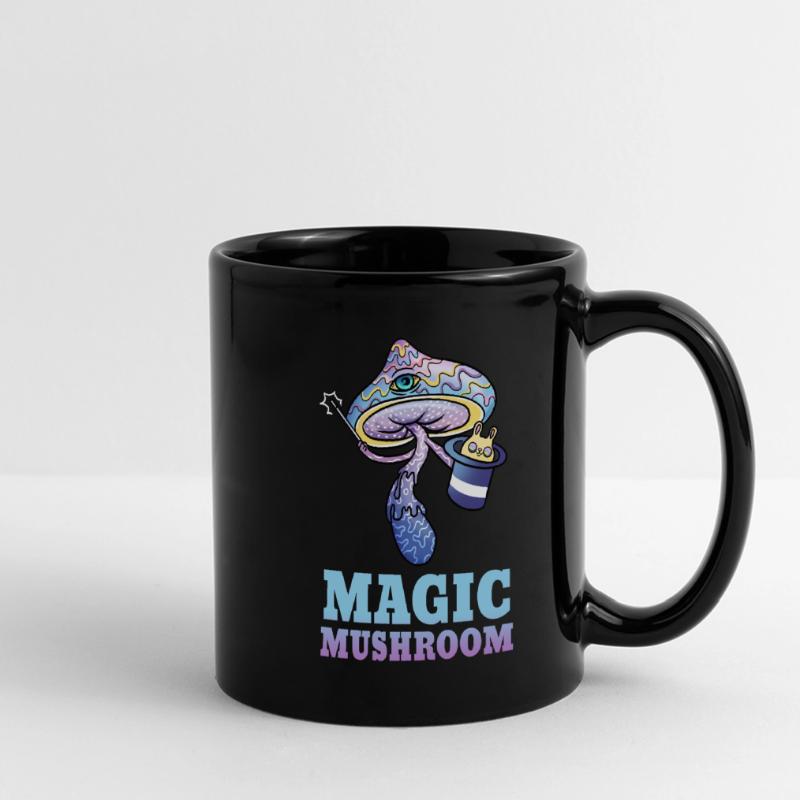 Trippy Psilocybin Toadstool Gift Psy & Goa Mug panoramique uni