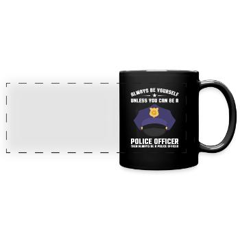 police officer - Full Colour Panoramic Mug - black - Front