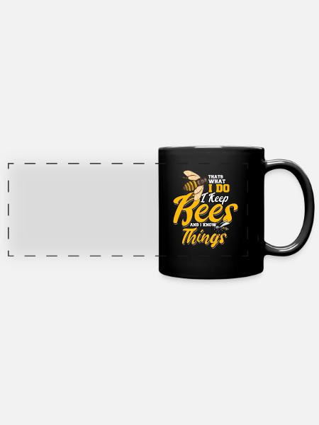 Imker - Panorama-Tasse farbig - Schwarz