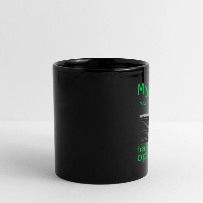 Informatik Hacker Programmierer Binär PC Computer Panorama-Tasse farbig