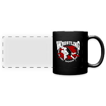 Wrestling - Full Colour Panoramic Mug - black - Front