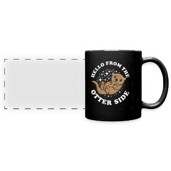 Otter - Panorama-Tasse farbig - Schwarz - Vorne