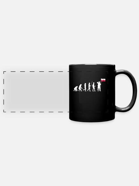 Polen - Panorama-Tasse farbig - Schwarz