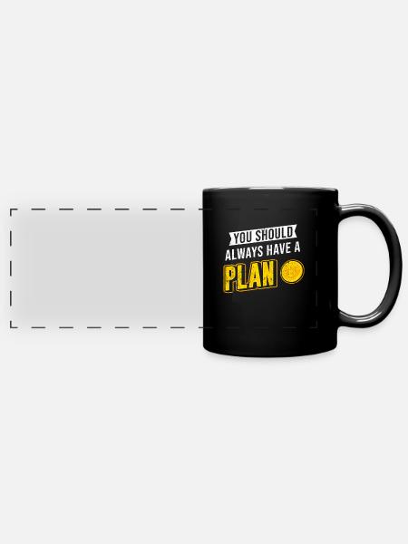 Bitcoin - Panorama-Tasse farbig - Schwarz
