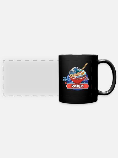 Ramen - Panorama-Tasse farbig - Schwarz