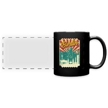 Berlin - Mug panoramique uni - noir - Devant