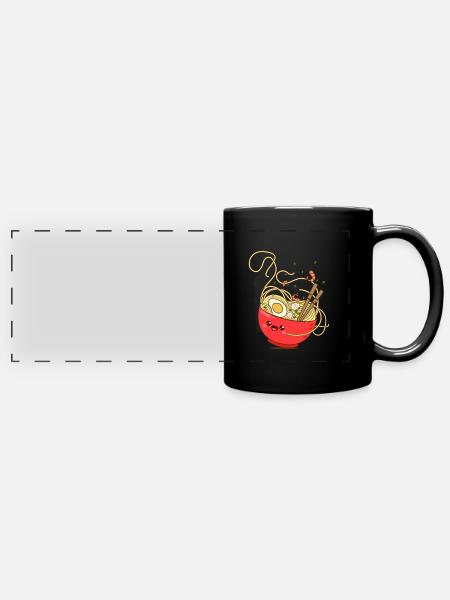 Ramen - Panorama-Tasse farbig - Schwarz