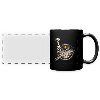 Ramen - Panorama-Tasse farbig - Schwarz - Vorne