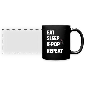 K-Pop - Panorama-Tasse farbig - Schwarz - Vorne