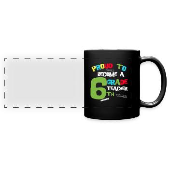 Teacher School Teacher 6th grade Primary school - Full Colour Panoramic Mug - black - Front
