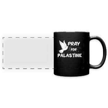Palästina - Panorama-Tasse farbig - Schwarz - Vorne