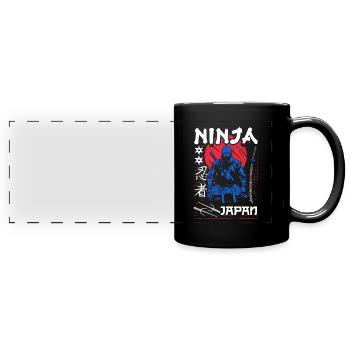Ninja 5ème anniversaire - Mug panoramique uni - noir - Devant