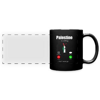 Palestine Gift Free Palestine Gaza Strip - Full Colour Panoramic Mug - black - Front