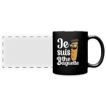 France - Mug panoramique uni - noir - Devant