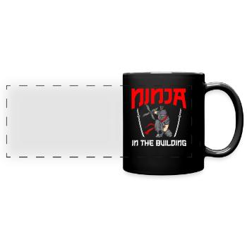 Ninja Cadeau Karaté Ninjutsu Judo Samouraï Japon - Mug panoramique uni - noir - Devant