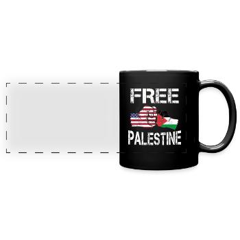 Palestine - Full Colour Panoramic Mug - black - Front