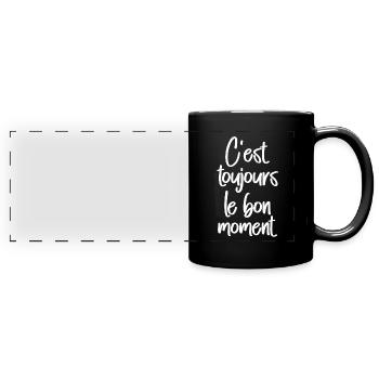 France - Mug panoramique uni - noir - Devant