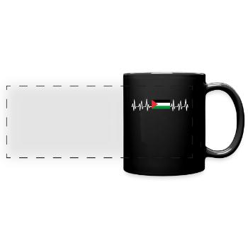 Palestine Gift Free Palestine Gaza Strip - Full Colour Panoramic Mug - black - Front