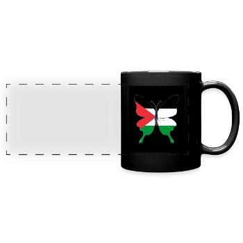 Palestine - Mug panoramique uni - noir - Devant