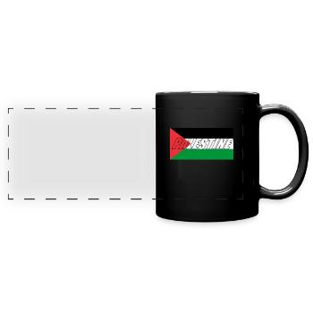 Palestine Gift Free Palestine Gaza Strip - Full Colour Panoramic Mug - black - Front