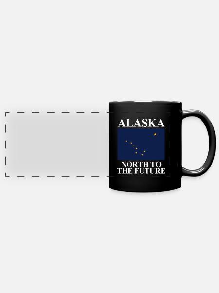 Alaska - Panorama-Tasse farbig - Schwarz