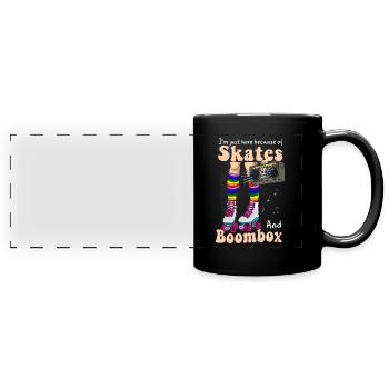 Rollerskates Inline-Skater Inline Rollschuhlaufen - Panorama-Tasse farbig - Schwarz - Vorne