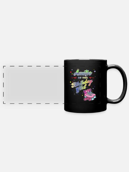 Inline Skater - Panorama-Tasse farbig - Schwarz