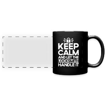 Locksmith Lock Picking Employee Locksmith - Full Colour Panoramic Mug - black - Front
