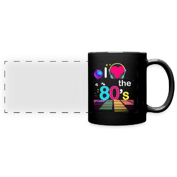 My best years are the 80s - Full Colour Panoramic Mug - black - Front