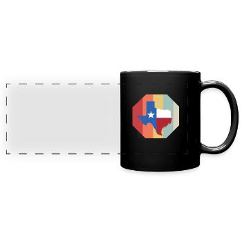 Texas Cadeau Huston Austin Dallas El Paso Rodeo - Mug panoramique uni - noir - Devant