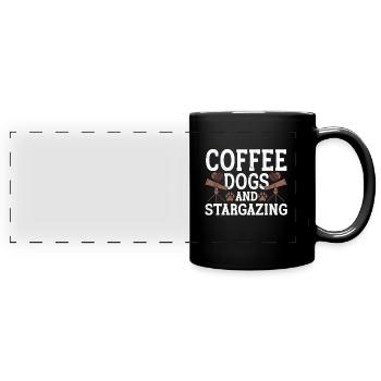 Stargazer Gift Kosmologie Stargazing - Panorama-Tasse farbig - Schwarz - Vorne