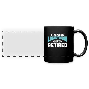 Logistician Logistics - Full Colour Panoramic Mug - black - Front