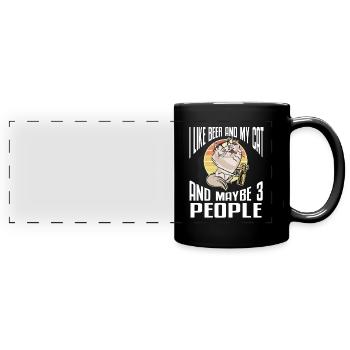 Funny Beer Brewing - Full Colour Panoramic Mug - black - Front
