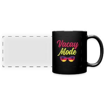 Matching Family Vacation Beach Summer Trip Vacay - Full Colour Panoramic Mug - black - Front
