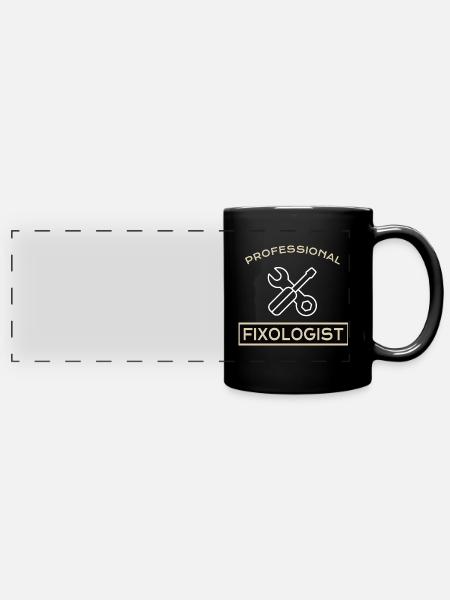 HANDYMAN: Fixologiste professionnel - Mug panoramique uni - noir