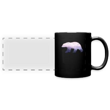 porter - Mug panoramique uni - noir - Devant