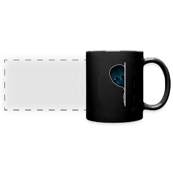 étranger - Mug panoramique uni - noir - Devant